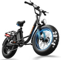 Vélo, avec Suspension Avant pour Adultes, VTT Électrique à Gros Pneus avec Batterie Amovible 48 V 15, 6 Ah, URLIFE, 4.0 V, 7 Vitesses, 4 pouces