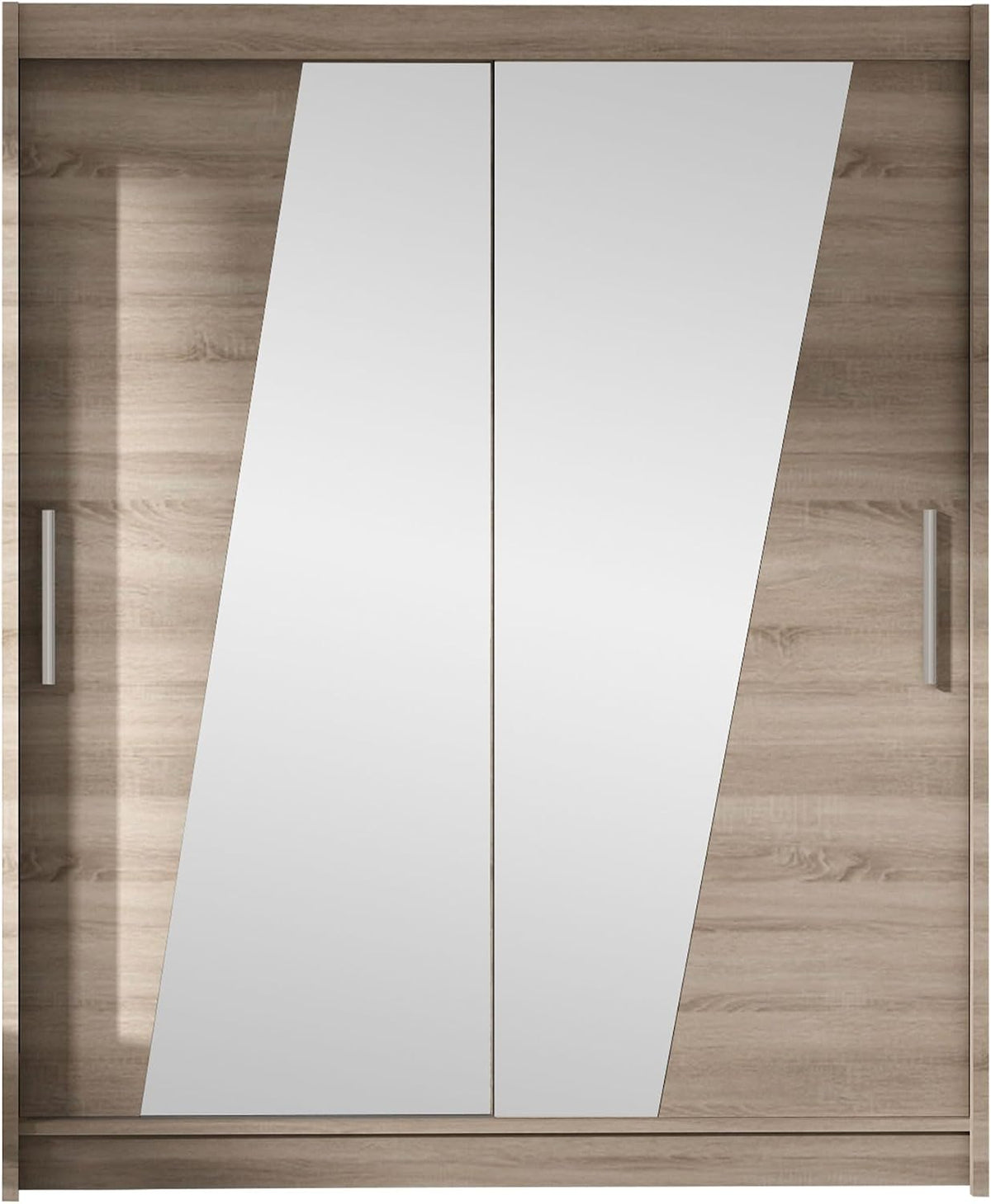 Armoire, 150 cm, télécommande, Mirjan24, 200 cm, 58 cm, 16 mm, éclairage LED, miroir avant
