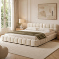 Lit DULRLLY 140x200, 140 × 200 cm, sans Matelas, 30 cm, Lin