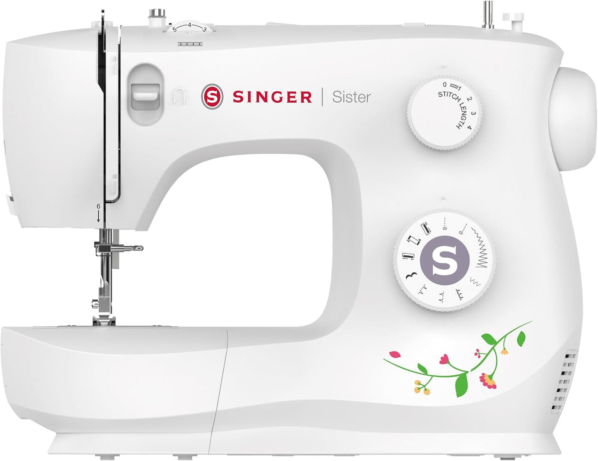 Singer M2405 Machine à coudre à commande électronique, éclairage LED, 8 programmes, 7 programmes, machine à coudre M2405 SISTER