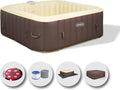 EASE.ZONE Bain à remous, 185 × 65 cm, 65 × 65 × 65 cm, 0, 6 mm, 910 L, 240 V, 1200 W, 600 W, 3 mm, 12 V, 30 W, 1880 L, 40 °C, 1 °C