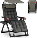 Bain de soleil, capacité 200kg Pliable & résistant aux intempéries, Fauteuil de Jardin Chaise Longue Pliable & Inclinable, verre, ATORPOK SHOP