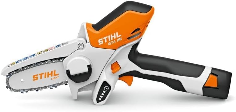 Stihl Débroussailleuse, Coupe-bûches sans fil Alimenté par pile GTA 26 avec batterie AS 2 et chargeur AL 1, 20 W
