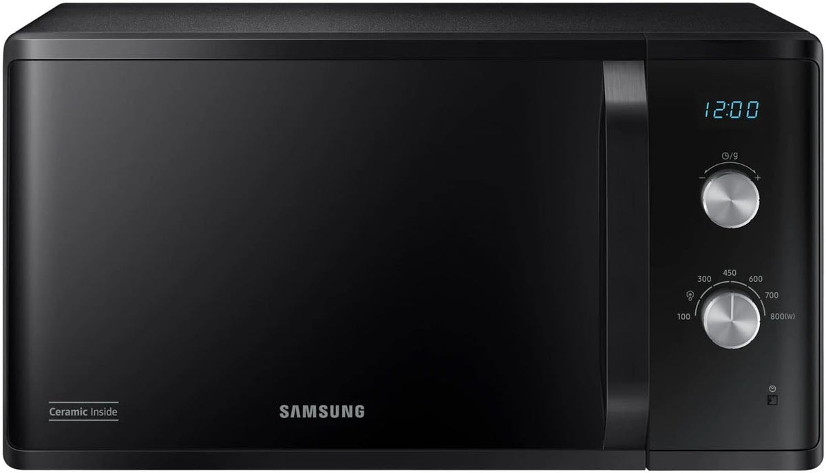 Four micro-ondes, 23 L, Samsung, 800 W, MS23K3614AK, MS23K3614AK Comptoir, Noir, Micro-ondes uniquement, Rotatif