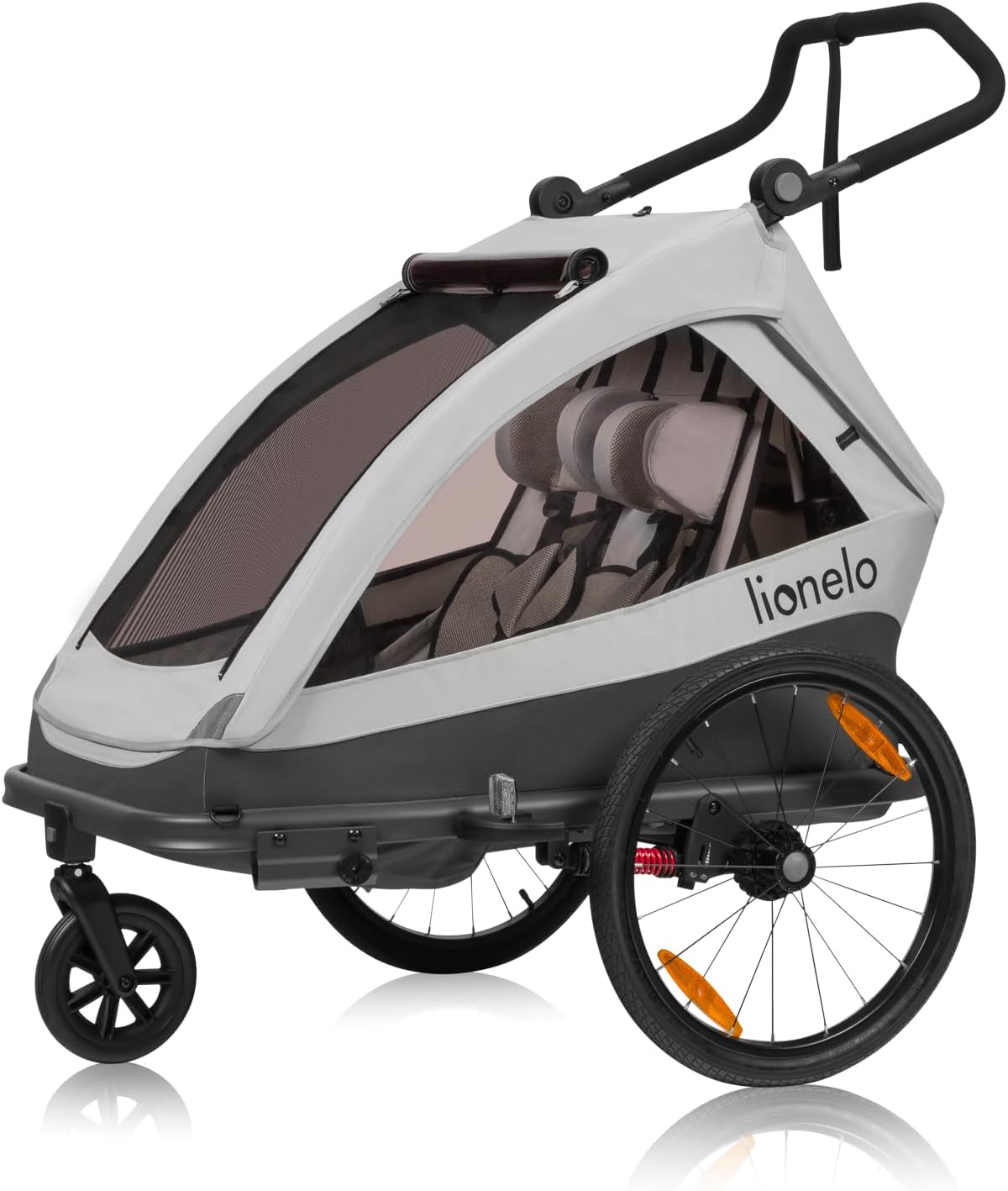 Vélo, 116, 5 cm, lionelo, 49 cm, 19 cm, Suspension, Grandes Roues, auvent étanche