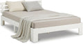 Cadre de lit Homestyle4u 120x200, 120 × 200 cm, Lit Double avec sommier à Lattes, 124 × 30 × 204 cm, 66 cm, 30 cm, 18 cm, 1, 3 cm, 1 tiroir, 1892