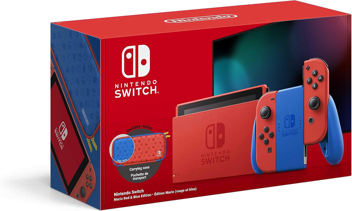Nintendo Jeux, Console Switch Edition Mario Rouge/Bleu