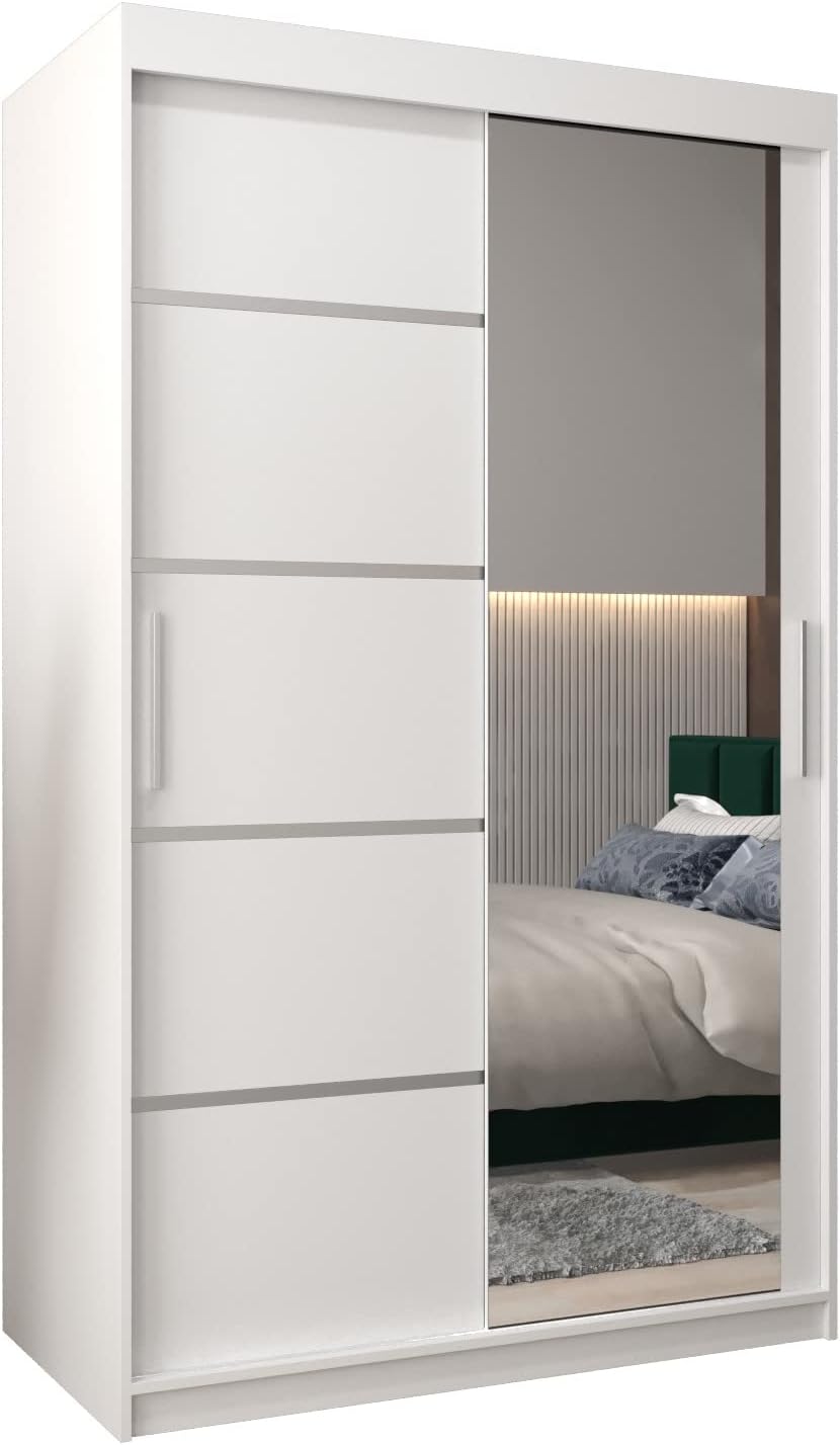 Armoire, Dressing Chambre Adulte, ABIKSMEBLE, 0, 5 mm, 200 cm, 62 cm, 2 Portes, 5 étagères, Penderie Vetement Dressing, Garde Robe, Closet, 16 mm