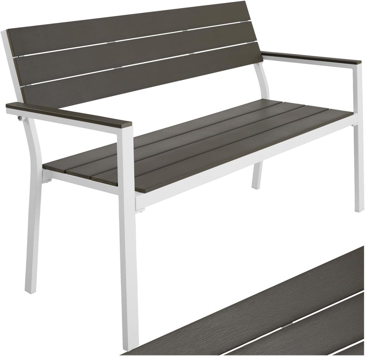 Banc tectake, Mobilier de Jardin pour Amenagement Balcon Terrasse Veranda Pergola