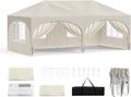 Tonnelle WOLTU 3x6m, 265 cm, pliable, 35 cm, 3 × 6m, 3 × 6 m, 2 portes, réglable
