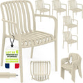Chaise, avec accoudoirs, pour extérieur, tillvex, 46 cm, Charge maximale: 120 kg, empilables, résistantes aux intempéries, 120 kg