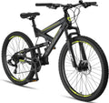 Licorne Bike VTT femme, Vélo pour garçon, 21 vitesses, Dérailleur 21 vitesses, 2D VTT 26', 27, 5' et 29', fille, Suspension complète