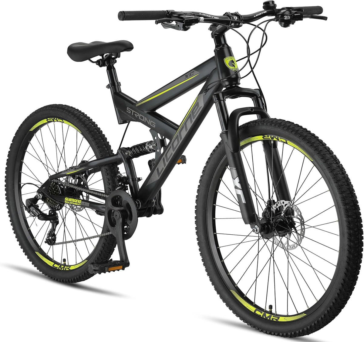 Licorne Bike VTT femme, Vélo pour garçon, 21 vitesses, Dérailleur 21 vitesses, 2D VTT 26', 27, 5' et 29', fille, Suspension complète