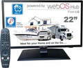 Unispectra Téléviseur, 12 V, télécommande, 240 V, 100 × 100 mm, 22 pouces, 230 V, 2 x USB, Wi-Fi, Bluetooth, WebOS, Full HD, portable, caravanes