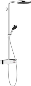 Hansgrohe Système baignoire et douche, 26 cm, avec mitigeur thermostatique, 9 l, 260mm, 3 jets, Pulsify S, EcoSmart, douche pluie