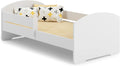 Lit KOBI, 164 cm, 85 cm, 63 cm, 160 cm, 80 cm, 7 cm, Blanc