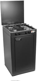Generico Cuisinière, acier inoxydable, 49 × 54 × 85, 5 cm, 49 × 47, 5 × 85, 5 cm, 541GSPGP, 0, 65 kW, 1, 50 kW, 2 kW, 2, 50 kW, 2, 00 kW, 4 brûleurs