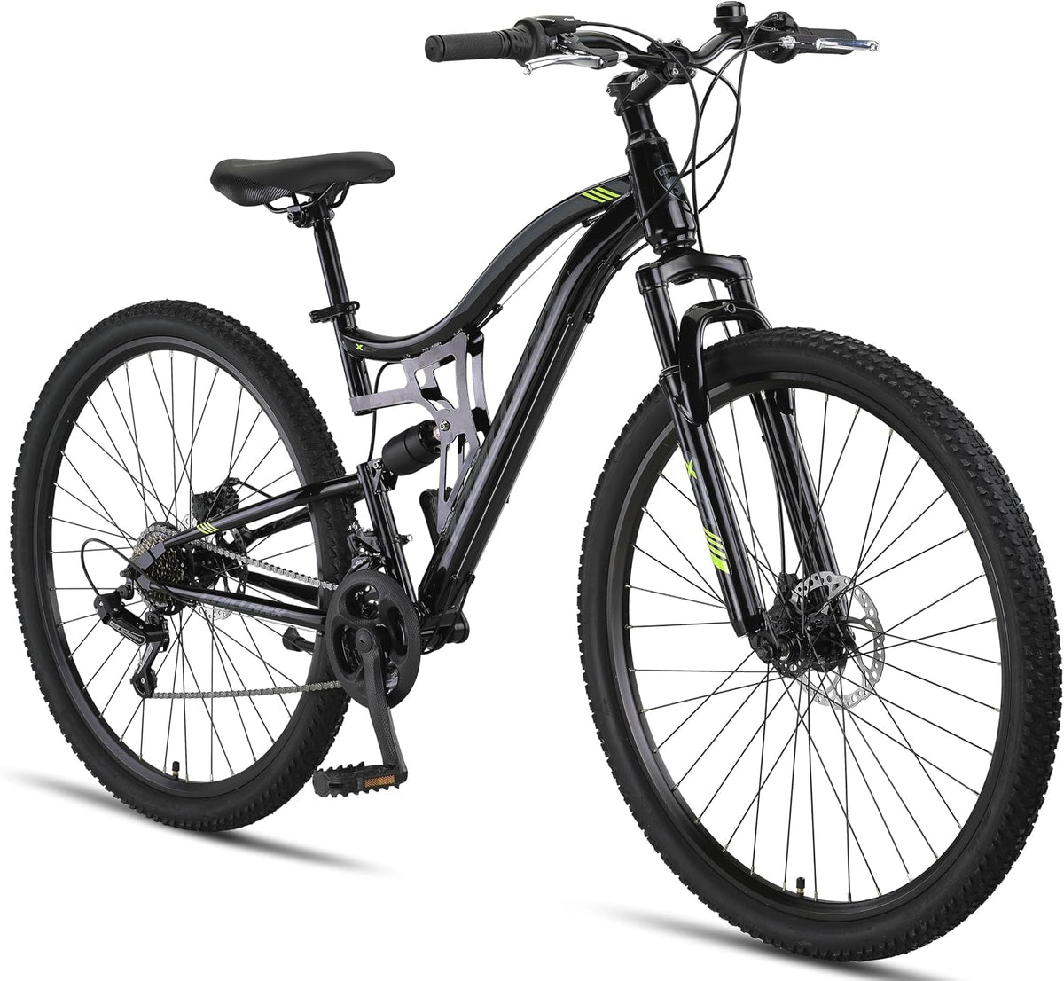 VTT femme, pour garçons, 21 vitesses, Chillaxx, dérailleur à 21 vitesses, Falcon VTT de 24, 27, 5 et 29′′, filles, femmes et hommes, frein à disque