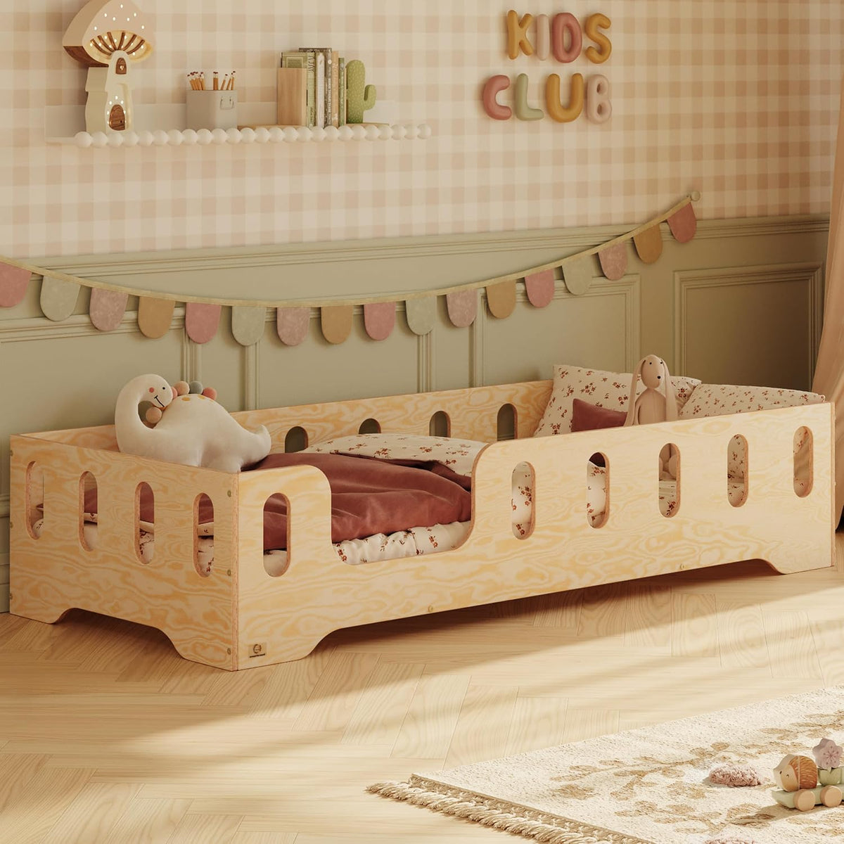 Lit smartwood 90x190, 90 × 190 cm, en Bois, 93 × 193 cm, 15mm