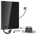 Panneaux solaire monocristallins, 230 V, Micro-onduleur Sossen 1000W Wi-Fi, 2 Panneaux Bifaciaux Bi-verre, DMEGC, prêt à l'emploi, 1000Wc