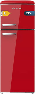 Réfrigérateur Cecotec, verre, éclairage LED, 215 L, 148, 2 cm, 55, 2 cm, 62, 1 cm, Poignée chromée, Étagères en verre, Contrôle de la température
