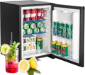Réfrigérateur Smad, réglable, 12V, Frigo Camping Car 12V 220V, 40L, 40, 2 × 46, 5 × 56, 0cm, 10°C, Frigo 12V, avec Serrure, sans Bruit, Noir