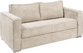 Canapé, 140 cm, Vente-unique, 18 cm, 140 × 195 cm, 55 cm, 56 cm, Couchage 140 cm, Matelas 18 cm Loreto