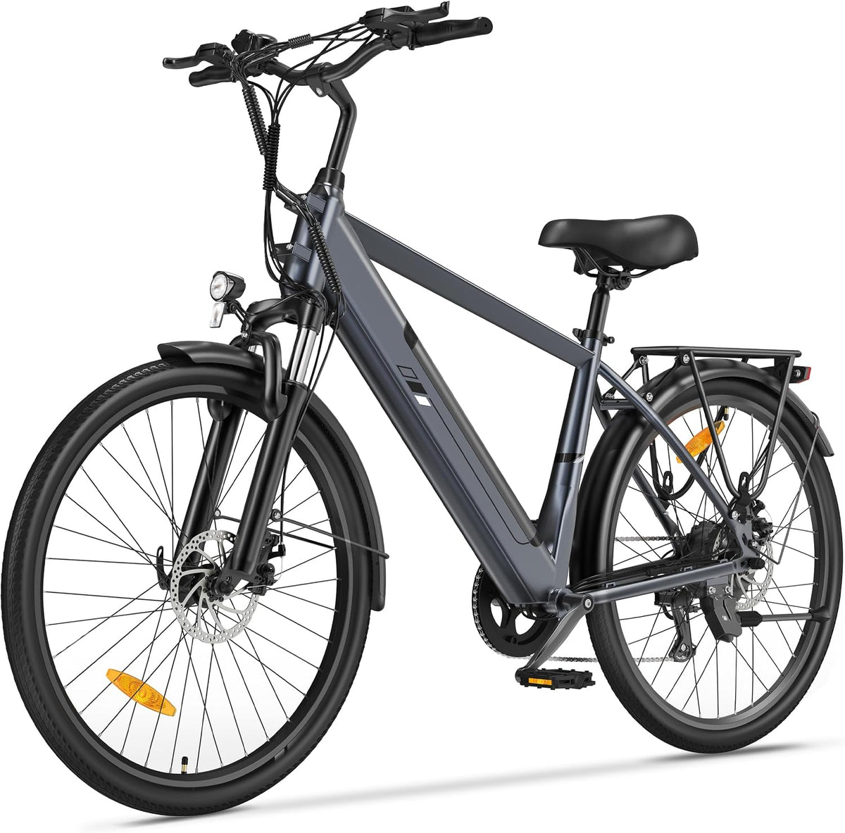 Touroll Vélo, 250 W, 60 mm, 3 niveaux, 100KM 45Nm, 250W, Autonomie 100KM, E-Bike