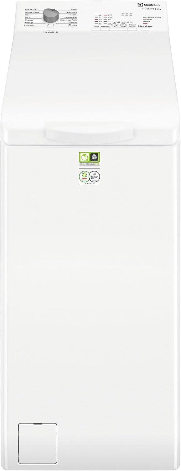 Lave-linge Electrolux 1200trs EWQ6412B, moteur Inverter, 42 L, 78 dB, 6kg, 30°C