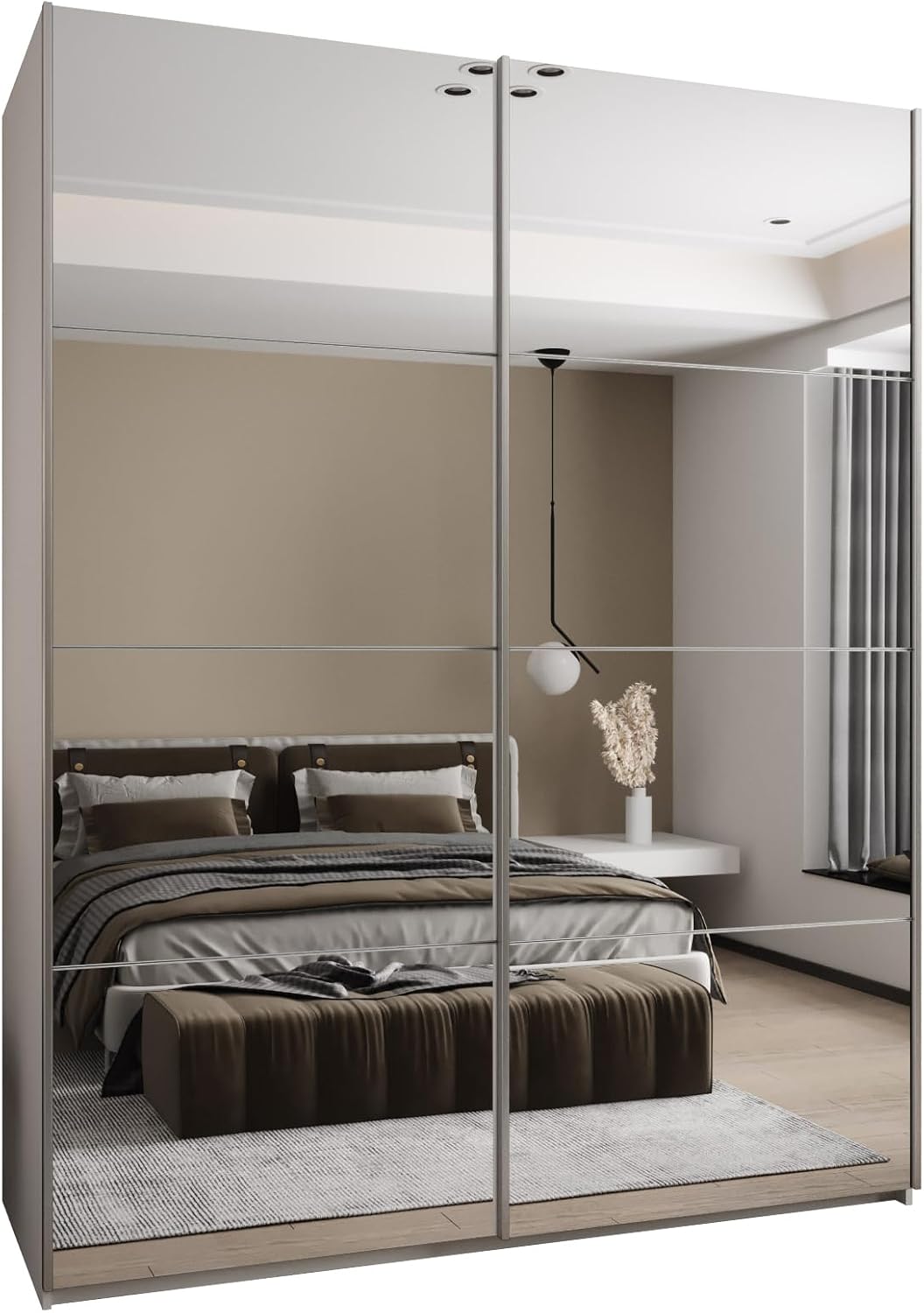 Armoire, 16 mm, Fermeture Silencieuse, pour Salon, ABIKSMEBLE, 0, 5 mm, 245, 5 cm, 200 cm, 64 cm, Système HETTICH Topline L, 2 Portes
