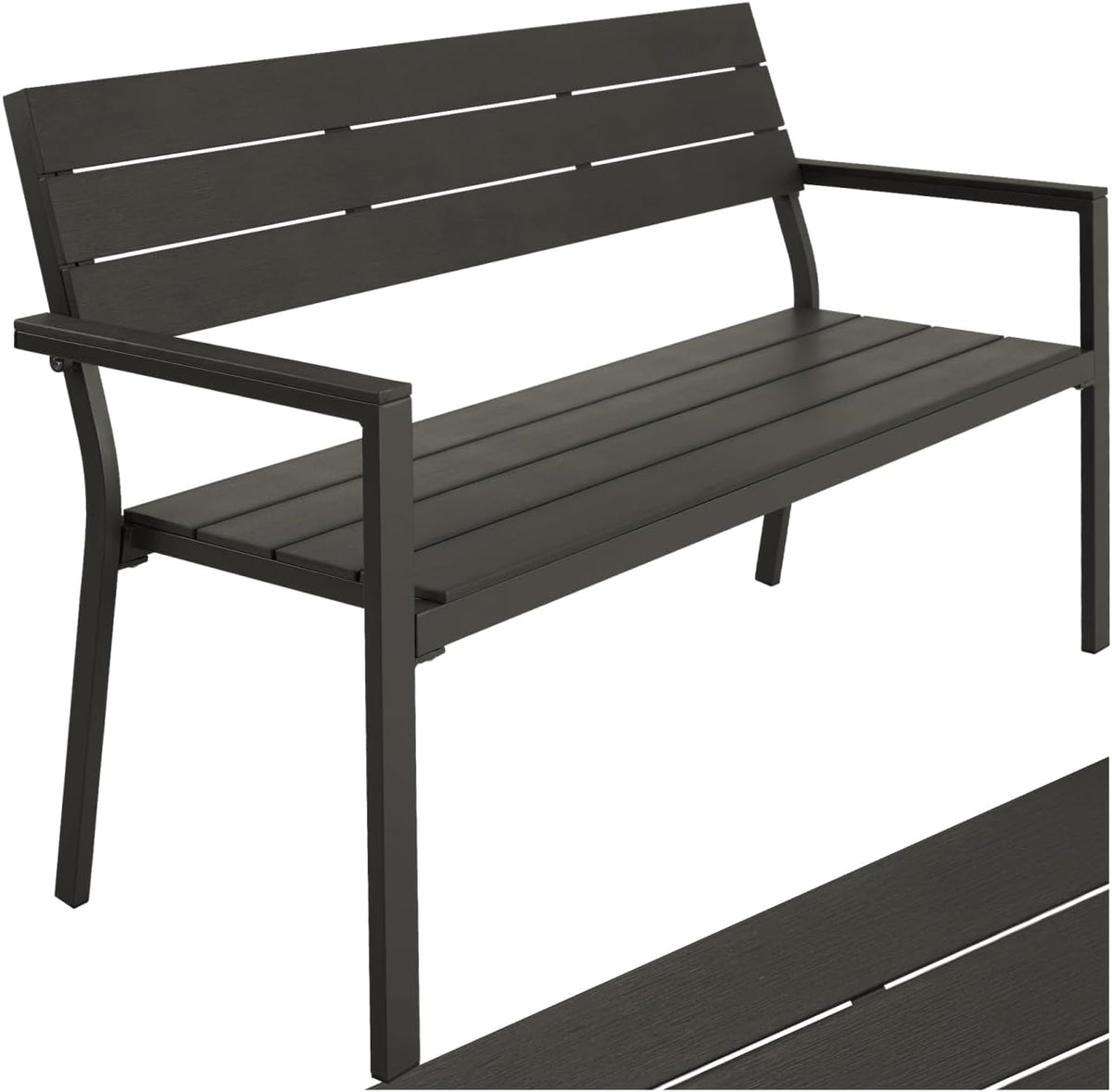 Banc tectake, Mobilier pour Amenagement Balcon Terrasse Veranda Pergola