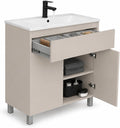 Meuble-lavabos, 80 cm, réglable, paplinskimoebel, 18 mm, 80 cm de Large, Lavabo avec Meuble sous-Vasque, pose libre, modèle Ariza