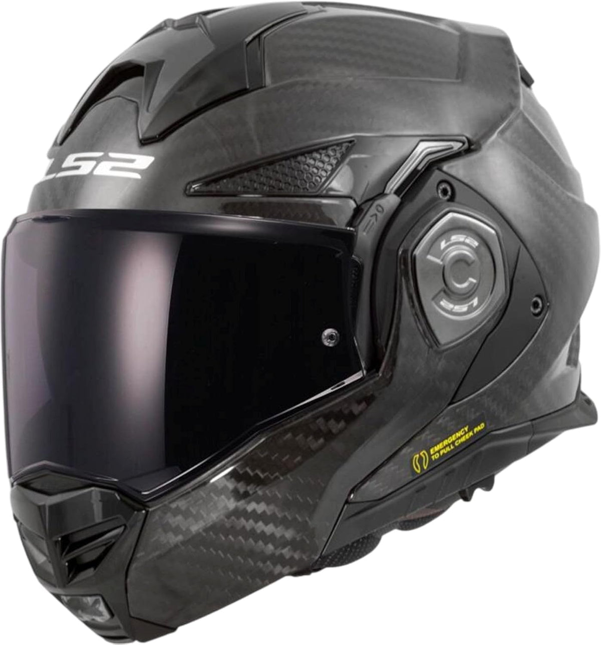 Casque modulables, LS2, Casque modulable Moto ADVANT X Carbon Gloss Carbon