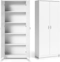 Armoire, 74 cm, Rangement Pratique en MDF pour Maison ou Bureau, 180 cm, 18 mm, 35 cm, 4 étagères, 74cm, 180cm, Home Collective