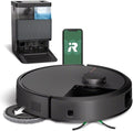 Robot aspirateur iRobot, LiDAR Clearview Pro, Roomba Plus 505 Combo Robot + AutoWash, Lavage et séchage à l'air Chaud des lingettes, Noir