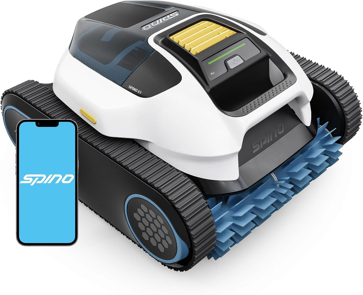 Spino Robot de piscine, 21 950 L, 3 cm, 289, 6 mm, 6 000 mAh, Ligne d'eau