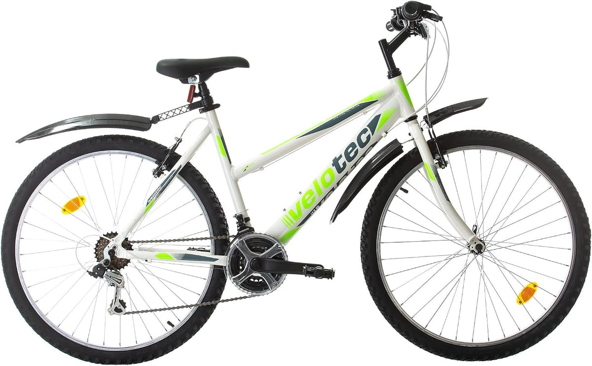 VTT femme, Multibrand Velotec 6th Sense Vélo VTT 26 Pouces en Aluminium, Convient pour 150–175 cm, réglable, Multibrand Distribution, 18 Vitesses