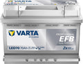 Batterie de voiture, Batterie Professional Dual Purpose EFB LED 70 12V 70AH 760 AMPS, Varta, éclairage LED