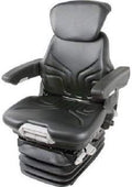 Siège, 12 V, pliable, en simili cuir, GRAMMER, 100 mm, 60 mm, 210 mm, 380 mm, 35 °C, MSG 95A/731, 1234485, réglable, couleur noir