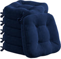 Chaise, 40 × 40 × 8 cm, Codi, lavables, antidérapants, bleu marine