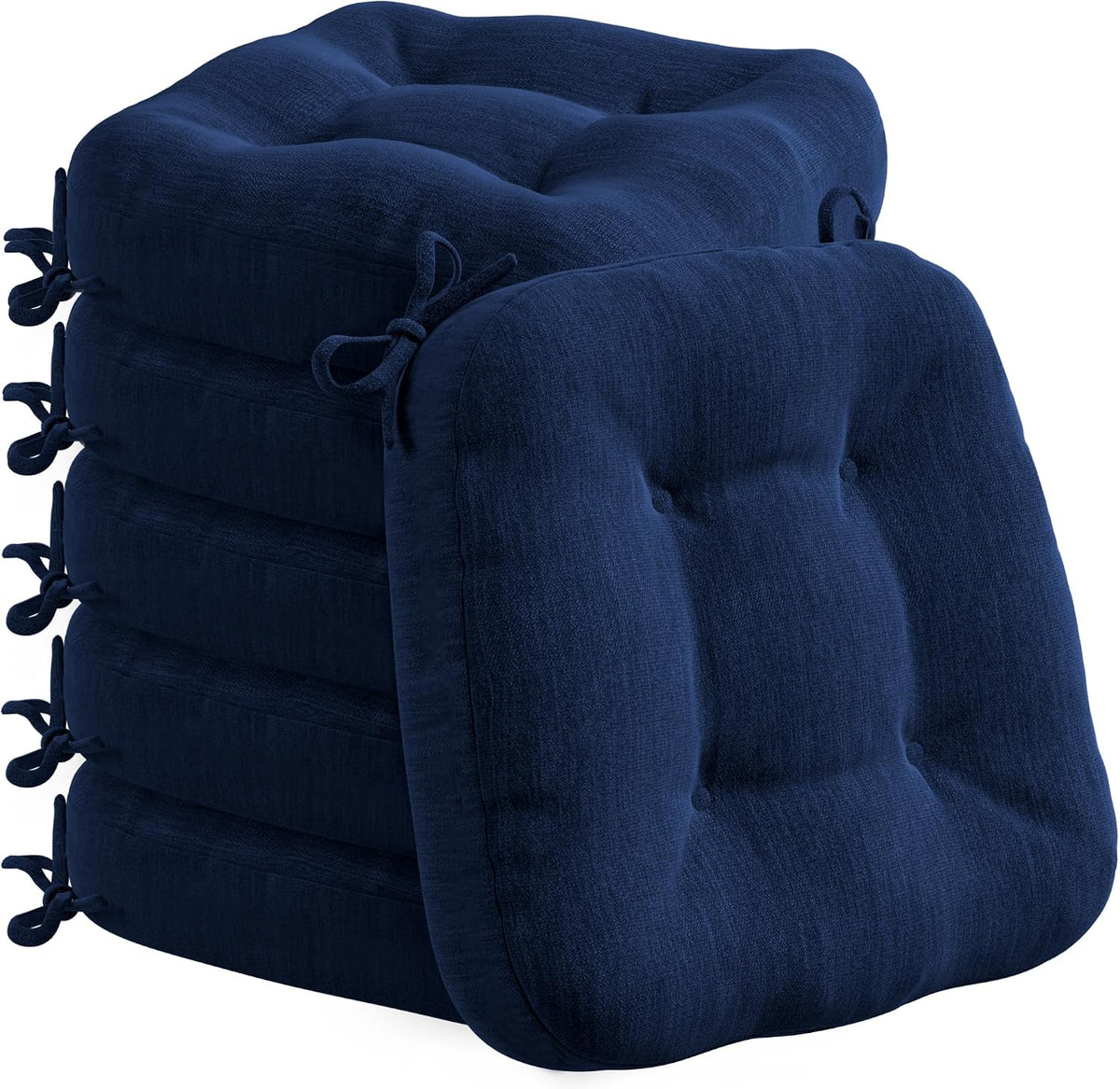 Chaise, 40 × 40 × 8 cm, Codi, lavables, antidérapants, bleu marine