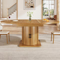 Table Yihomfy, 158 cm, Gain de Place pour Petit Espace, 118 × 118 × 76 cm, 118 cm, Bureau