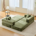 Canapé, télécommande, Sapgaks, Poches de Rangement latérales, Fond antidérapant, Vert