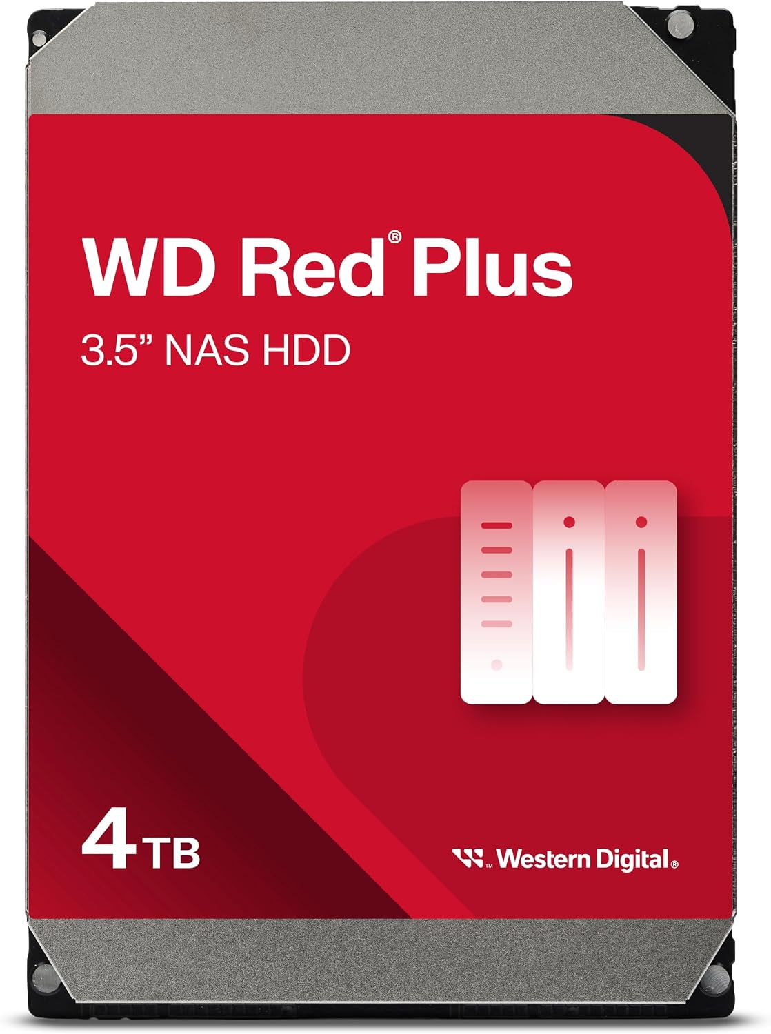 Disque durs, WD Rouge Plus 4 to NAS Disque Dur Interne 3, 5', Western Digital, 5400 RPM