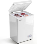 Congélateur YASHE, réglable, 45 dB, 6 niveaux, 100L, 2 paniers, Blanc, pose libre