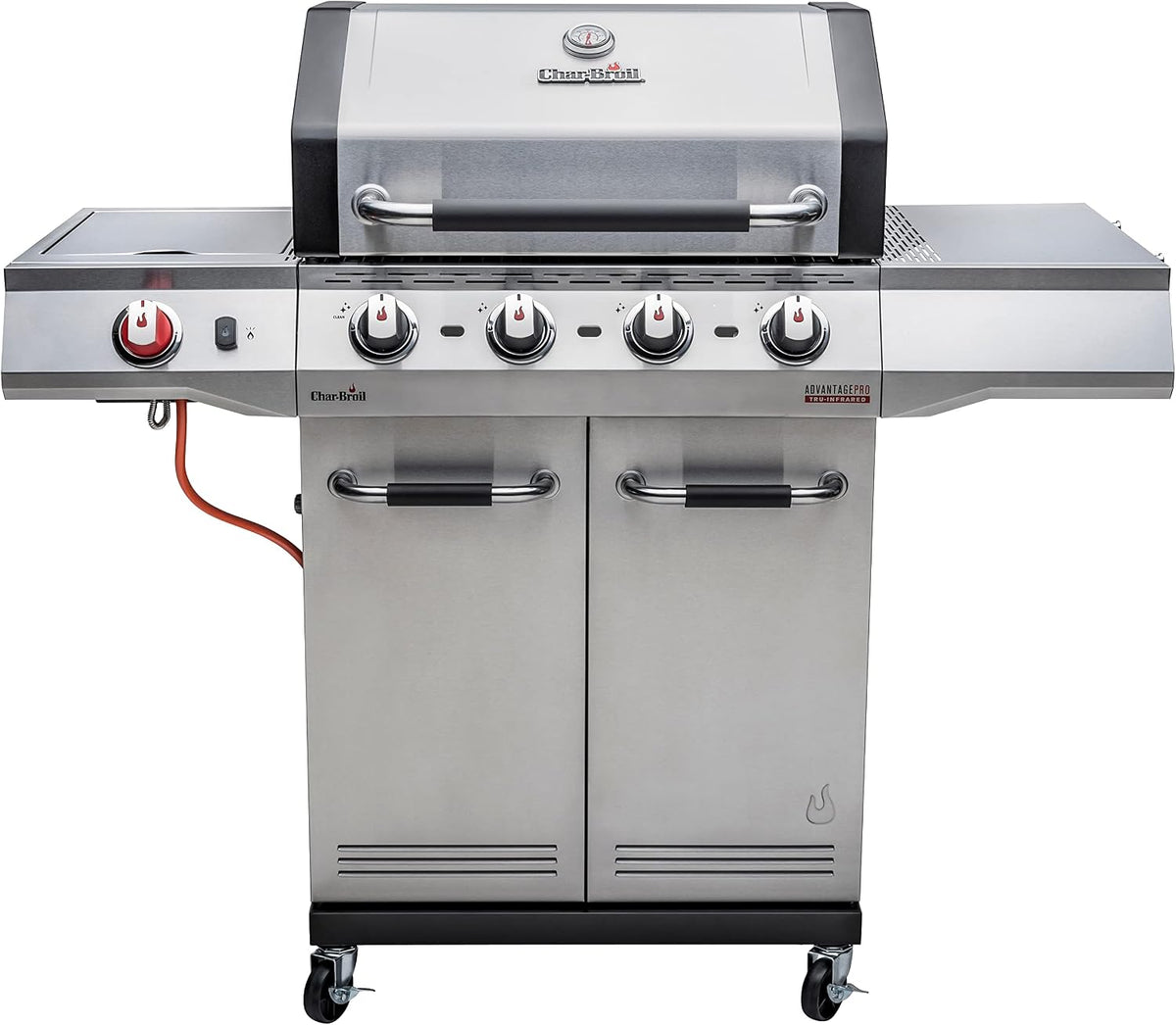 Barbecue à gaz, acier inoxydable, 900°C, Charbroil, 4 brûleurs
