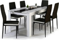IDMarket Ensemble pour salle à manger, 140 cm, 1, 5 cm, 97 cm