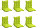 Chaise, Coussin d'Extérieur Anti-Glissement Jardin Terrasse, vidaXL, Galette de Siège Imperméable, Vert Vif