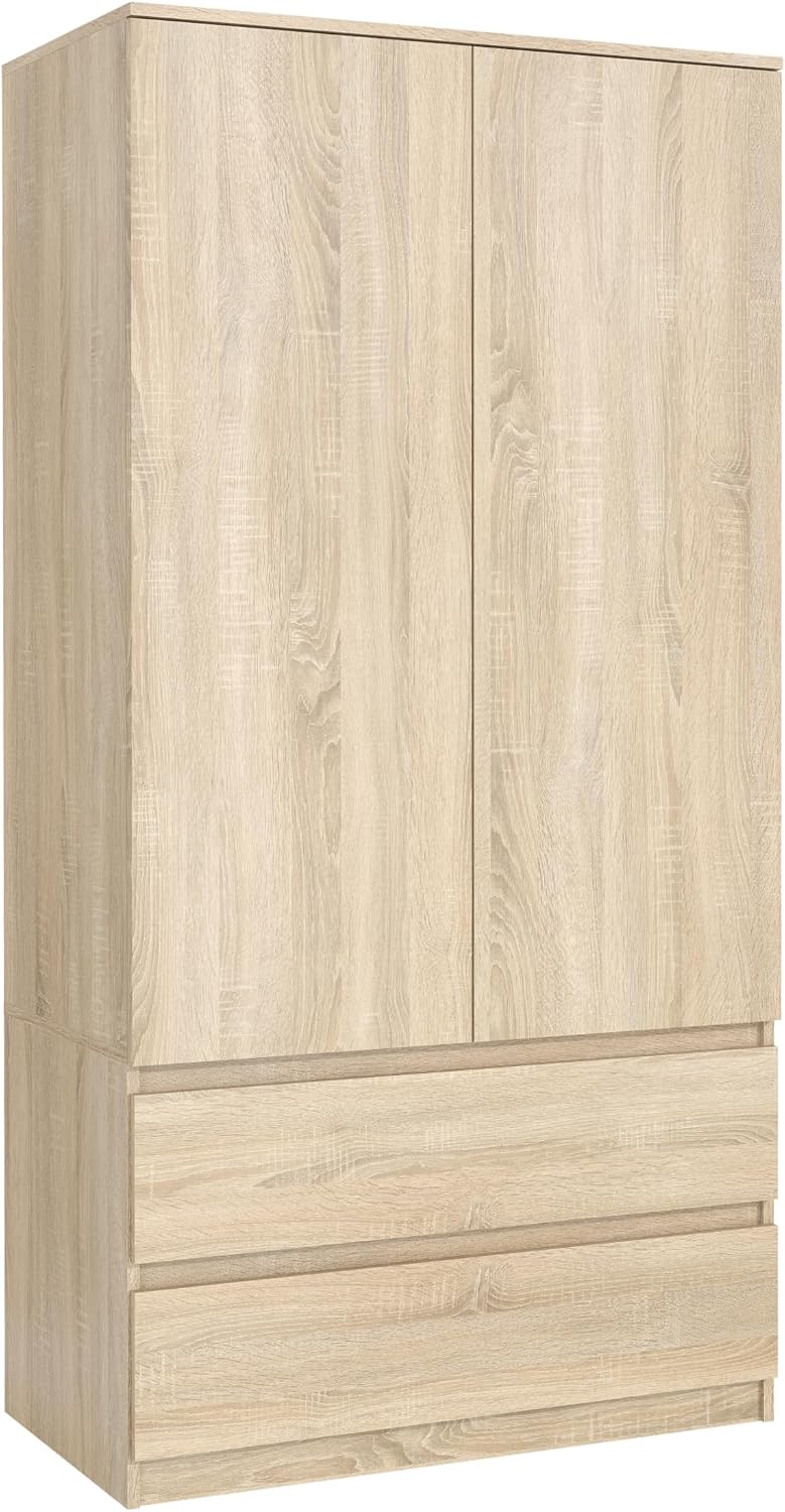 Armoire, meble masztalerz, 2 Tiroirs, 2 portes, 180 × 90 × 50 cm