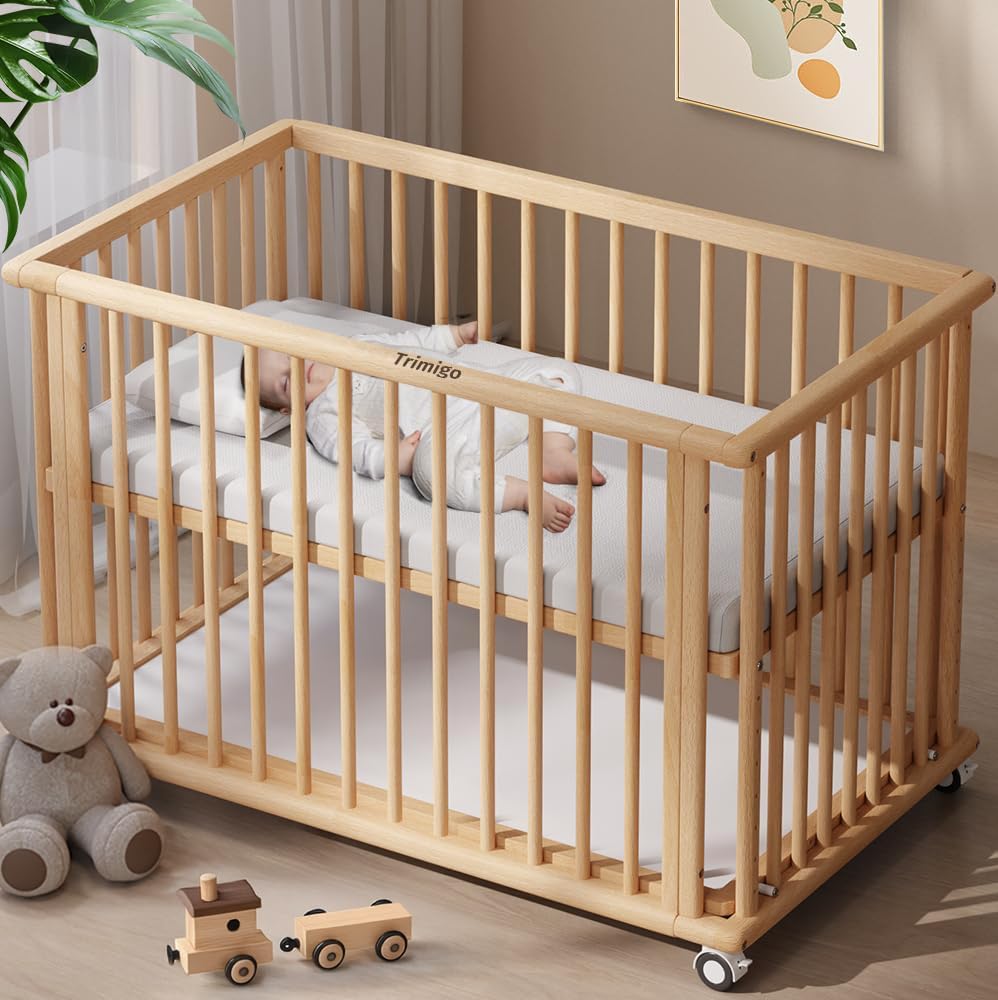 Lit Trimigo, 17 cm, Bois, Bureau, 47 cm, 8 niveaux, Cododo, Ardoise, en Hêtre Massif Naturel